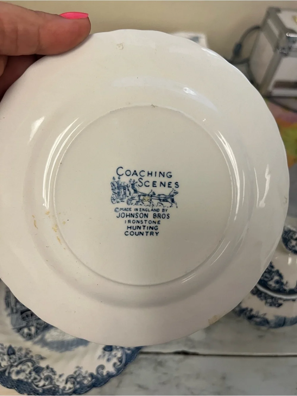 Johnson Brothers Coaching Scenes 5 piece set
